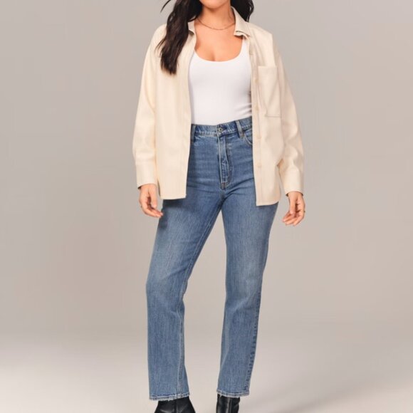 A+ F Curve Love Ultra High Rise Ankle Straight Jean | 27S - Picture 6 of 7